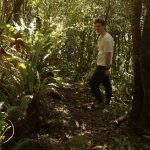 Sam working on the new track to the ridge kuti.