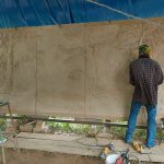 Work continues on the stupa mural. Completion date? We have waited so long and a few more weeks months or more will not be difficult.