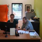 Lyndsay has our office so well managed. Beth is getting some training as his assistant cum stand-in. It is good to have a system.