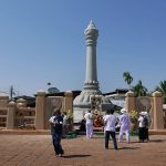 The stone pillar on the site of Ajahn Chahs birth.