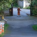 The lower car park gets a daily sweep.