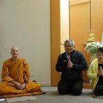 Farewelling the Thai ambassador and his wife. We will miss their regular visits and support of the monastery.