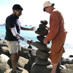 Tudong: In New Plymouth. Vikram and Ajahn Kusalo discover a shared enthusiasm for rock meditation.