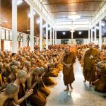 Luang Por Liam leaving the main dhamma hall. See all images <a href="http://bodhinyanarama.net.nz/photos/photos.php?album=2018-22-thailand-x">here</a>