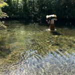 Tudong: The easiest way to the best area was to ford the river.