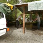 Sth. Is.: A wayside lunch spot next to the river. A chance to air bedding and tents.