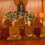 The Sangha – visiting and resident.