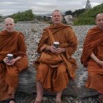 A morning cup of coffee at Te Horo Horo beach.