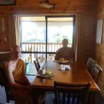Sita and Trevor have rented a cottage for us. Breakfast.