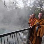 Hot pools and well steamed monks.