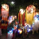 A few of the lanterns made by the kids of the Tawa dhamma school. Such an event brings a lovely energy to the monastery.