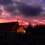 Sunset at Wat Samakhee - Christchurch.
