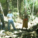 The sala by-pass crew rest in the shade at the bottom of the new track.