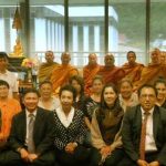 Monks from most of the Wellington viharas gathered at the invitation of the Thai Embassy to offer blessings in the new building.
