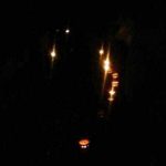 A very muted but spiritually bright candlelit procession from the sala to the Giving Garden in front of the kitchen where all our aspirations were planted under the spreading kanuka.