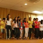 The teens gave a performance at the end of the 2-day retreat to show parents and friends what they had been doing.