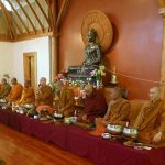 The Sangha gathered from around Wellington. Cambodia Burmese Laos Thai Kiwi Sri Lankan Malaysian - and the lay group was even more diverse.