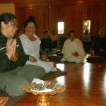 At the end of the Labour Weekend retreat blessing everyone got a Buddha image.