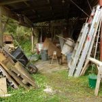 One of the messier parts of the area around the workshop and under the library. The working bee on Oct. 14th will fix this.