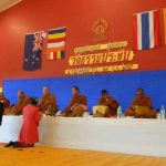 Ajahn Kusalo attended the vassa entry ceremony for Wat Thai at the Wainuiomata local hall.
