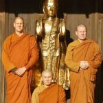 Ajahn Chandako visiting Bodhinyanarama for a couple of days prior to his departure to Abhayagiri Monastery California for the Vassa.